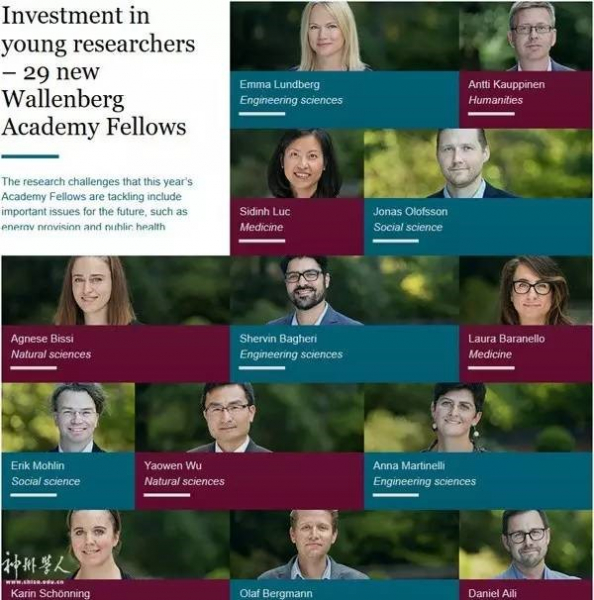 永利97级校友吴耀文博士入选瑞典皇家科学院青年院士